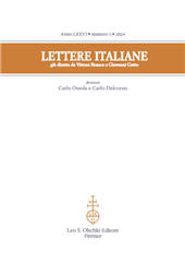 Heft, Lettere italiane : LXXVI, 1, 2024, L.S. Olschki