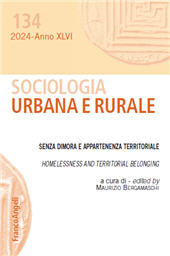 Artículo, Uomini senza territorio? Pratiche socio-spaziali delle persone senza dimora, Franco Angeli