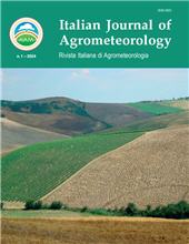 Fascicule, IJAm : Italian Journal of Agrometeorology : 1, 2024, Firenze University Press