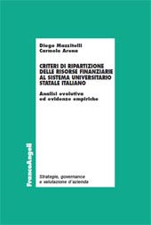 E-book, Criteri di ripartizione delle risorse finanziarie al sistema universitario statale italiano : analisi evolutiva ed evidenze empiriche, Franco Angeli