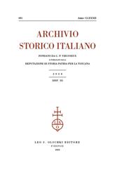 Fascículo, Archivio storico italiano : 681, 3, 2024, L.S. Olschki