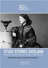 Fascículo, Studi storici siciliani : trimestrale di storia della Sicilia moderna e contemporanea : IV, 2, 2024, C.I.R.C.E. - Centro Internazionale di Ricerca per la Storia e per la Cultura Eoliana