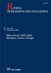 Article, Per un reale esistenziale : tratteggi metafisici in Pascal, Vita e Pensiero