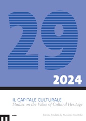 Fascículo, Il capitale culturale : studies on the value of cultural heritage : 29, 2, 2024, EUM-Edizioni Università di Macerata