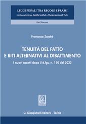 eBook, Tenuità del fatto e riti alternativi al dibattimento : i nuovi assetti dopo il d.lgs. n. 150 del 2022, G. Giappichelli