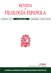 Fascículo, Revista de filología española : CIV, 1, 2024, CSIC, Consejo Superior de Investigaciones Científicas