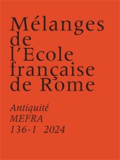 fr, MEFRA : Mélanges de l'École française de Rome : antiquité : 136, 1, 2024, École française de Rome