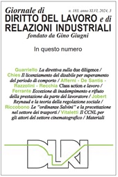 ar, Class action e lavoro : questioni aperte, Franco Angeli