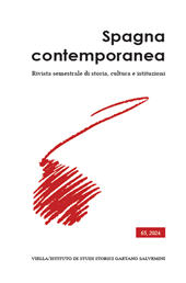 Fascicolo, Spagna contemporanea : rivista semestrale di storia, cultura, istituzioni : XXXIII, 65, 2024, Viella