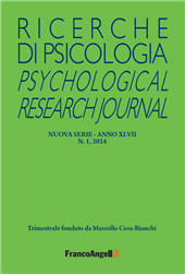 Issue, Ricerche di psicologia : 1, 2024, Franco Angeli