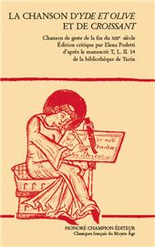 E-book, La chanson d'Yde et Olive et de Croissant : chanson de geste de la fin du XIIIe siècle, Honoré Champion