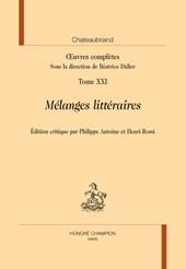 E-book, Mélanges littéraires, H. Champion