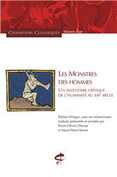 E-book, Les Monstres des hommes : un inventaire critique de l'humanité au XIIIe siècle, Honoré Champion