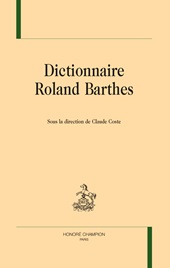 E-book, Dictionnaire Roland Barthes, H. Champion