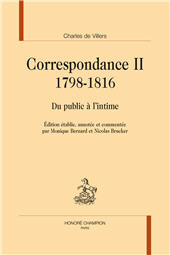 E-book, Correspondance, H. Champion