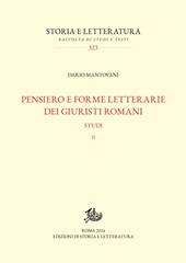 E-book, Pensiero e forme letterarie dei giuristi romani : studi, Storia e letteratura