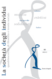 Issue, La società degli individui : 80, 2, 2024, Franco Angeli