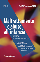 Issue, Maltrattamento e abuso all'infanzia : 26, 3, 2024, Franco Angeli