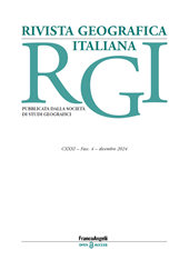 Issue, Rivista geografica italiana : CXXXI, 4, 2024, Franco Angeli