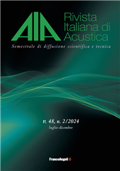 Issue, Rivista italiana di acustica : 2, 2024, Franco Angeli