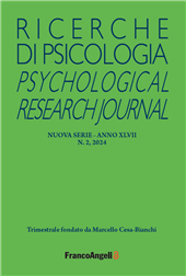 Issue, Ricerche di psicologia : 2, 2024, Franco Angeli