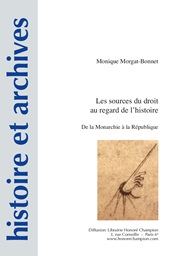 E-book, Les sources du droit au regard de l'histoire : de la Monarchie à la République, Honoré Champion