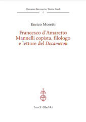E-book, Francesco d'Amaretto Mannelli copista, filologo e lettore del Decameron, Leo S. Olschki