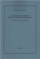 m, Il "Giornale critico della filosofia italiana" : storia di una rivista (1920-1946), 