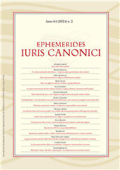 Fascicolo, Ephemerides iuris canonici : 64, 2, 2024, Marcianum Press