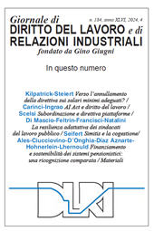 ar, La resilienza adattiva dei sindacati del lavoro pubblico, Franco Angeli