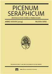 fr, Picenum Seraphicum : rivista di studi storici e francescani : XXXVIII, 2024, EUM-Edizioni Università di Macerata