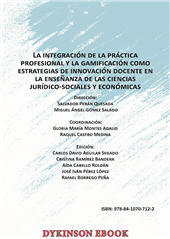 E-book, La integración de la práctica profesional y la gamificación como estrategias de innovación docente en la enseñanza de las ciencias jurídico-sociales y económicas, Dykinson
