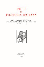 fr, Studi di filologia italiana : LXXXII, 2024, Le Lettere