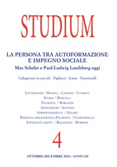 Fascicolo, Studium : rivista trimestrale : 120, 4, 2024, Studium