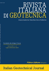 Fascicolo, Rivista italiana di geotecnica : LVIII, 3, 2024, Pàtron