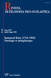 Articolo, Substance, sujet et permanence : quelques éléments de réflexion préliminaire chez Aristote et Kant, Vita e Pensiero