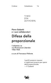 E-book, Difesa della proporzionale : il dibattito su La rivoluzione liberale, 1922-1925, Aras