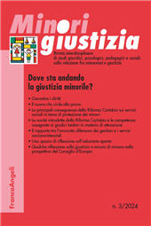 Issue, Minori giustizia : rivista interdisciplinare di studi giuridici, psicologici, pedagogici e sociali sulla relazione fra minorenni e giustizia : 3, 2024, Franco Angeli