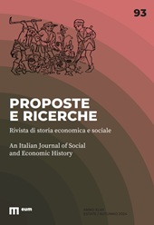 Issue, Proposte e ricerche : economia e società nella storia dell'Italia centrale : 93, 2, 2024, EUM-Edizioni Università di Macerata