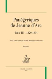 E-book, Panégyriques de Jeanne d'Arc : tome III.: 1820-1894, H. Champion