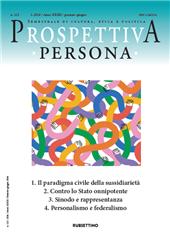 Article, La sussidiarietà come autonomia e libertà creativa : motivi francescani per una nuova sussidiarietà, Rubbettino