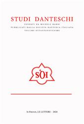 Heft, Studi danteschi : LXXXIX, 2024, Le lettere