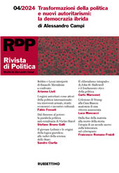 Issue, Rivista di politica : trimestrale di studi, analisi e commenti : 4, 2024, Rubbettino