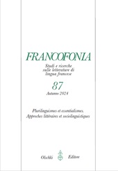 Issue, Francofonia : studi e ricerche sulle letterature di lingua francese : 87, 2, 2024, L.S. Olschki