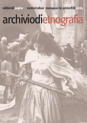 Fascículo, Archivio di etnografia : rivista del dipartimento di scienze storiche, linguistiche e antropologiche, Università degli studi della Basilicata : XIX, 2, 2024, Edizioni di Pagina