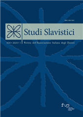 Fascicolo, Studi slavistici : rivista dell'associazione italiana degli Slavisti : XXI, 1, 2024, Firenze University Press