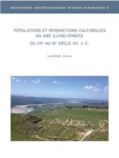 E-book, Populations et interactions culturelles en aire illyro-épirote du VIIe au IIIe siècle av. J.-C., 