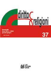 Fascicolo, Diritto e religioni : 37, 1, 2024, Pellegrini