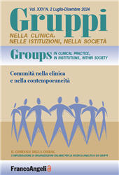 Article, La comunità professionale come campo gruppoanalitico, Franco Angeli