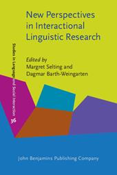 eBook, New Perspectives in Interactiol Linguistic Research, John Benjamins Publishing Company